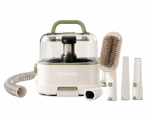 Orvenso™ 6-in-1 Professional Pet Grooming Vacuum Kit  Groom. Vacuum. Love.