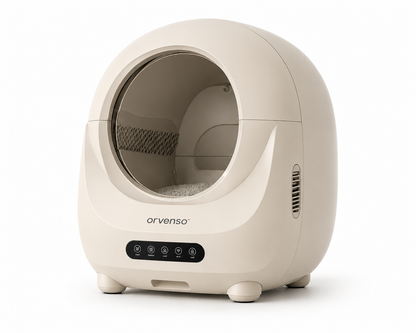 Orvenso™ Smart Self-Cleaning Cat Litter Box  A Cleaner Litter Box. Every Time.