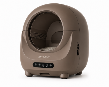 Orvenso™ Smart Self-Cleaning Cat Litter Box  A Cleaner Litter Box. Every Time.
