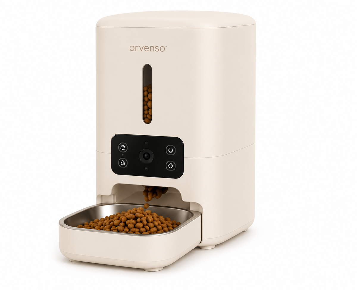 Orvenso™ Smart WiFi Automatic Pet Feeder  Feed Smarter. Love Better.