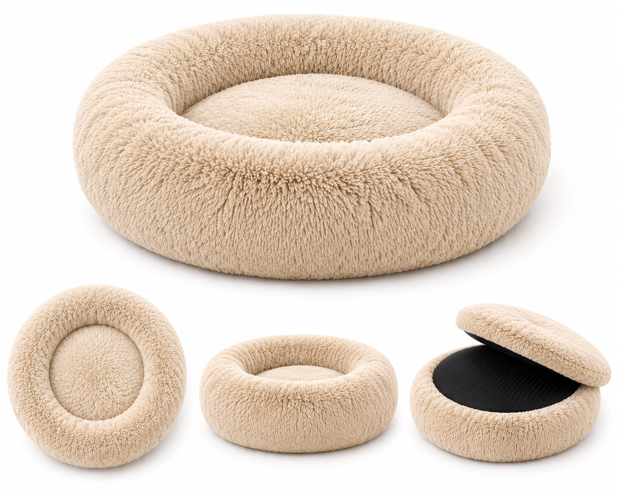 Orvenso™ Calming Plush Donut Pet Bed  Better Sleep Begins Here.