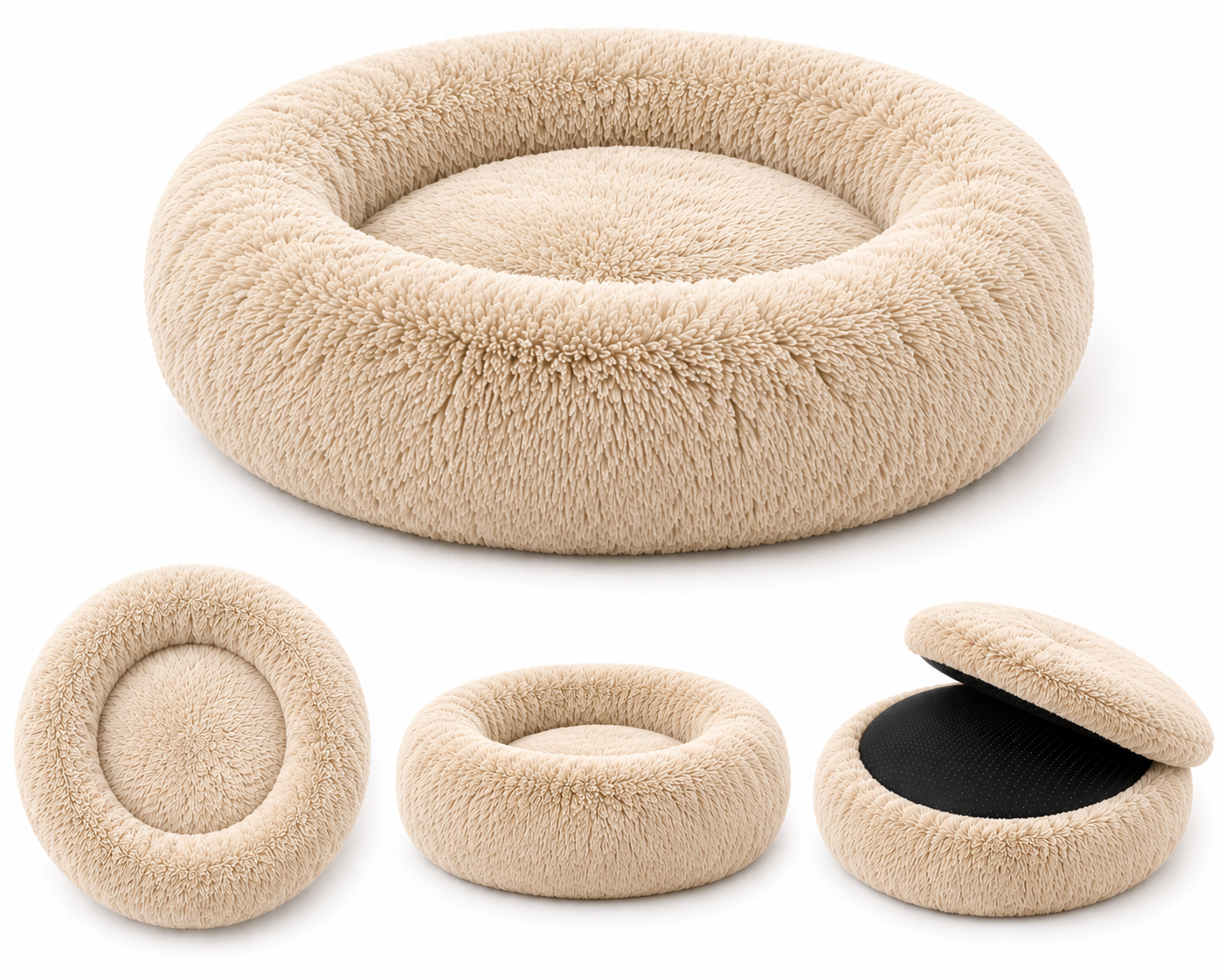 Orvenso™ Calming Plush Donut Pet Bed  Better Sleep Begins Here.