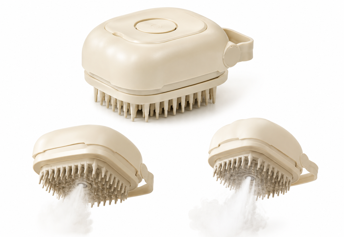 Orvenso™ Premium Steam Grooming Brush  Gentle Grooming. Healthier Coat. Happier Pets.