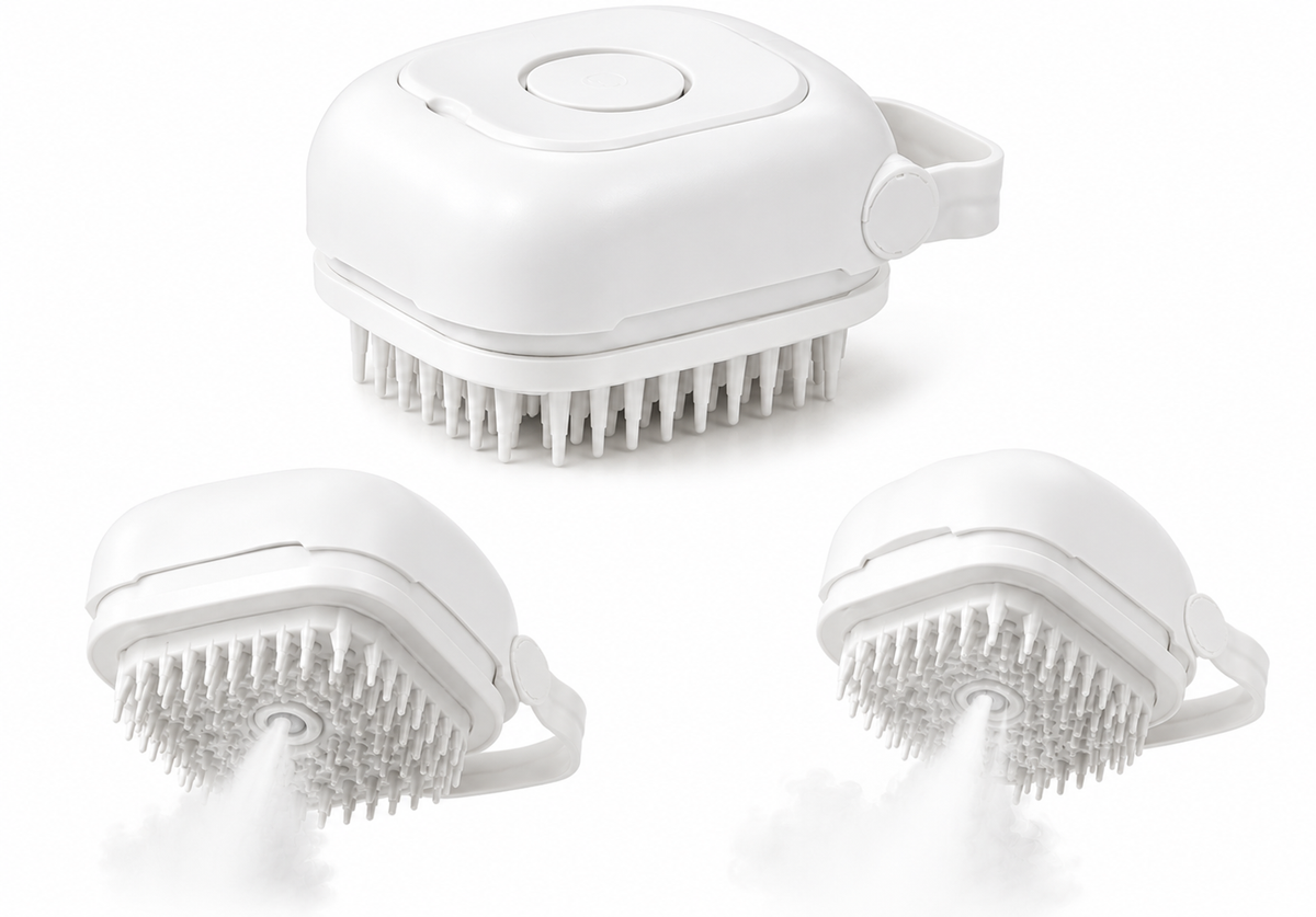 Orvenso™ Premium Steam Grooming Brush  Gentle Grooming. Healthier Coat. Happier Pets.
